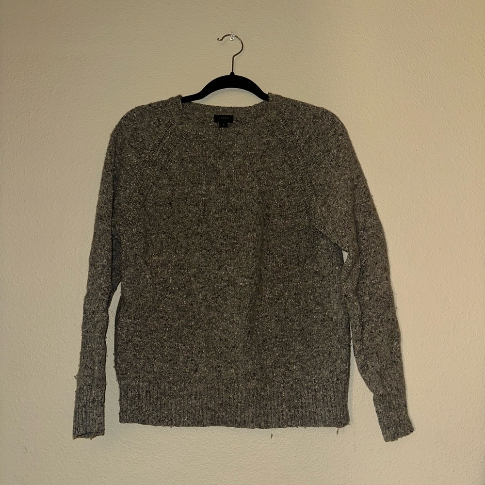 J. Crew Men's Heather Gray Crewneck Sweater